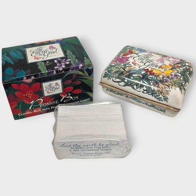 Let the Earth Be Glad Psalm 97:1 NIV Ceramic Box Trinket Ring Box Warner Press