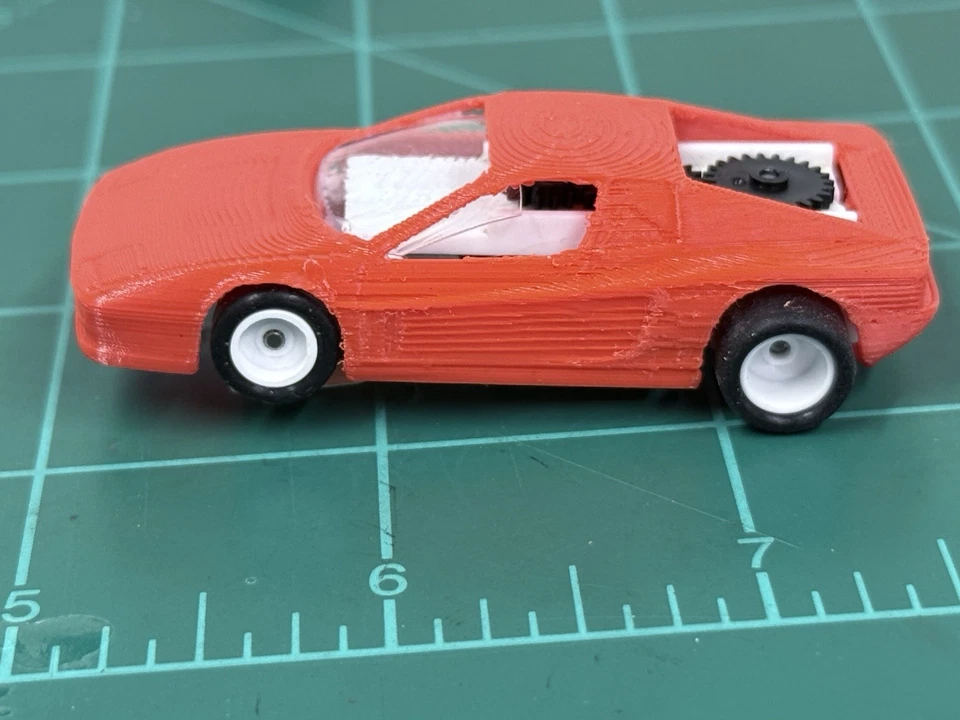 NUEVO Ferrari Con Tablero Gen 2 HO Coche Ranura Estilo Tjet Funciona En Tyco y Afx Track Fray Foto 4 de 4