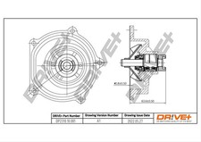 Dr!ve+ DP2310.10.081 Water Pump, engine cooling for ,HONDA,LAND ROVER,MG,RELIANT