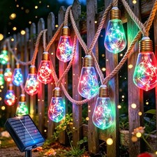 8M Solar Fairy Lights Outdoor Garden LED Shatterproof Bulbs Solar String Lights