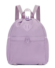 Drawstring Backpack for Women, Lightweight Gym Bag with Yoga Mat Strap, Water...