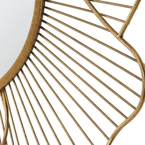 Uttermost 09912 Blossom 42-3/4" Diameter Sunburst Steel Framed - Gold - Picture 2 of 6