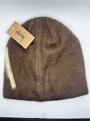 Stussy Brushed Out Stock Skullcap Unisex Brown Mocha Beanie Hat
