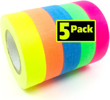 Spike Tape  USA Made Gaffers Tape  5 Bright Neon Gaffer Tape Colors  No Resid