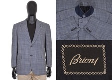 Men's Brioni Senato Blazer 46US/UK 56IT Blue Wool  Silk