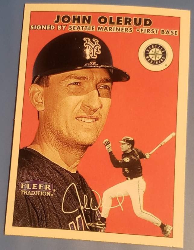 2000 Fleer Tradition #119 John Olerud 1B Signed by Seattle Mariners **40% OFF 2+