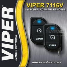 Pair of Viper 7116V 1-Button Remote Start 1-Way Replacement Remote Control 4118V
