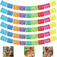 6Pack 108 Feet Mexican Party Banner Set with 12 Beautiful Designs for Decoration