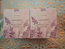 TWO THYMES LAVENDER Aromatic Candle 7.5oz New In Box Glass Jars Beautiful Scent