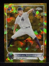 2025 Topps Chrome Sapphire Stephen Ridings #516 RC Gold Rookie /50 Yankees