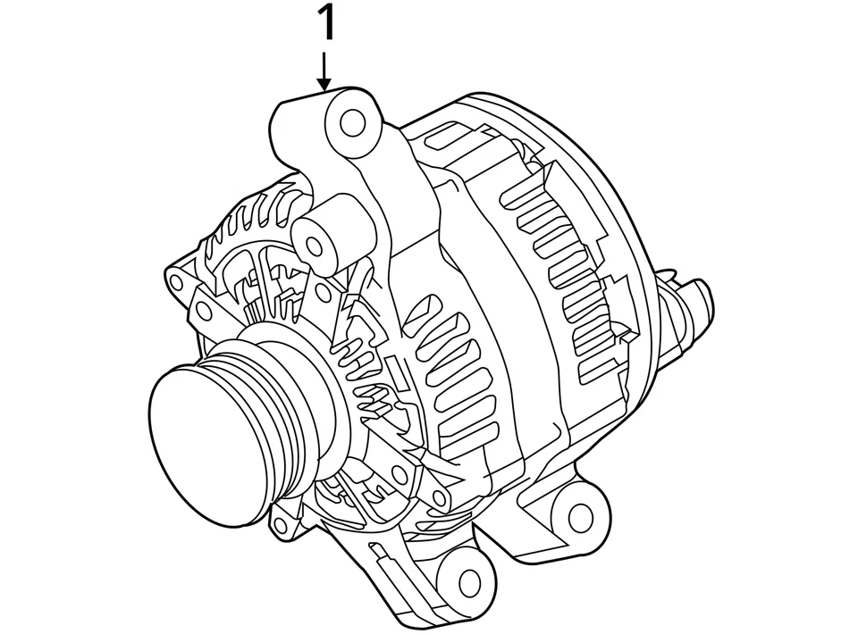 Alternador Ford Fusion 2013-2020 generador conjunto de carga motor OEM Q344L Foto 4 de 4