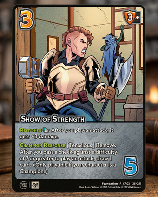 UniVersus Show of Strength - #126 - NM - Foil Rare - Critical Role