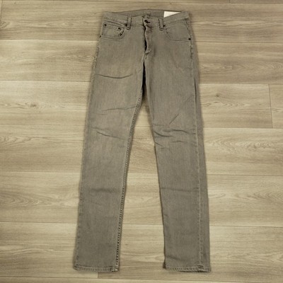Rag & Bone Fit 2 Slim Leg Jeans Men's Size 31 X 34 Grau Button Fly Five Pocket