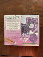 New 12014 Purple Pansy 25 Pre-Pasted Wallpaper Cut Outs Decals