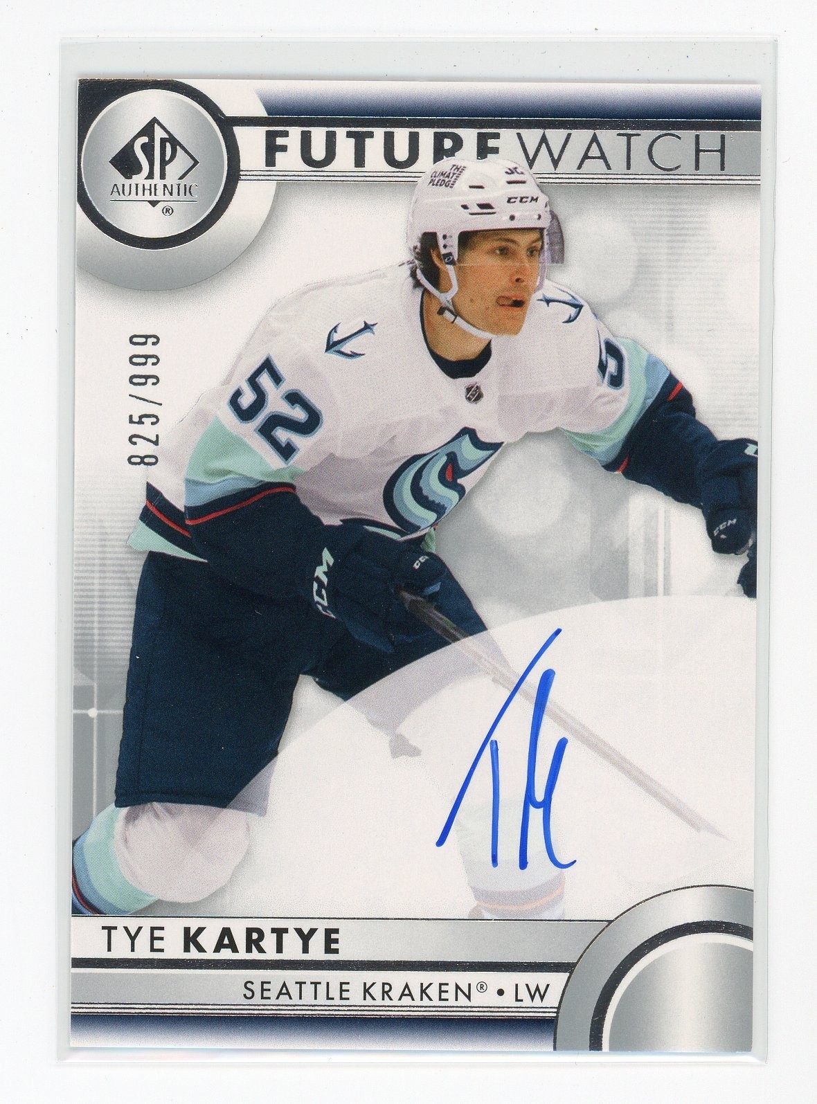 2023-24 SP Authentic Future Watch /999 Tye Kartye #127 Rookie Auto RC