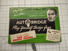 Auto Bridge Play Yourself Bridge Game 1957. For Advanced Bridge Players