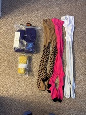 Bundle Of Girls Tights Next George TU Pink White Purple Age 9-10 11-12 Years