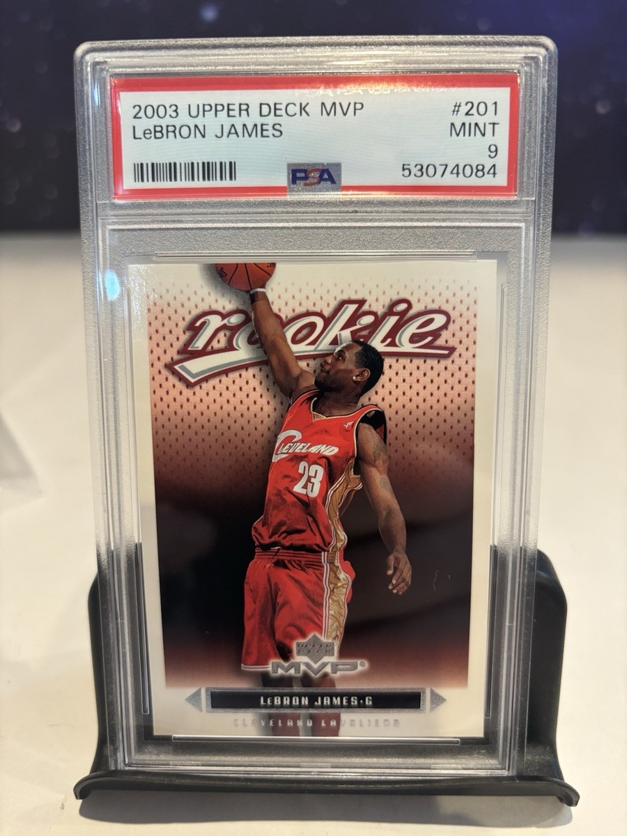 03-04 Upper Deck MVP レブロン 201 RC 2003 NBA Upper Deck MVP LeBron James #201 PSA 9 MINT Rookie