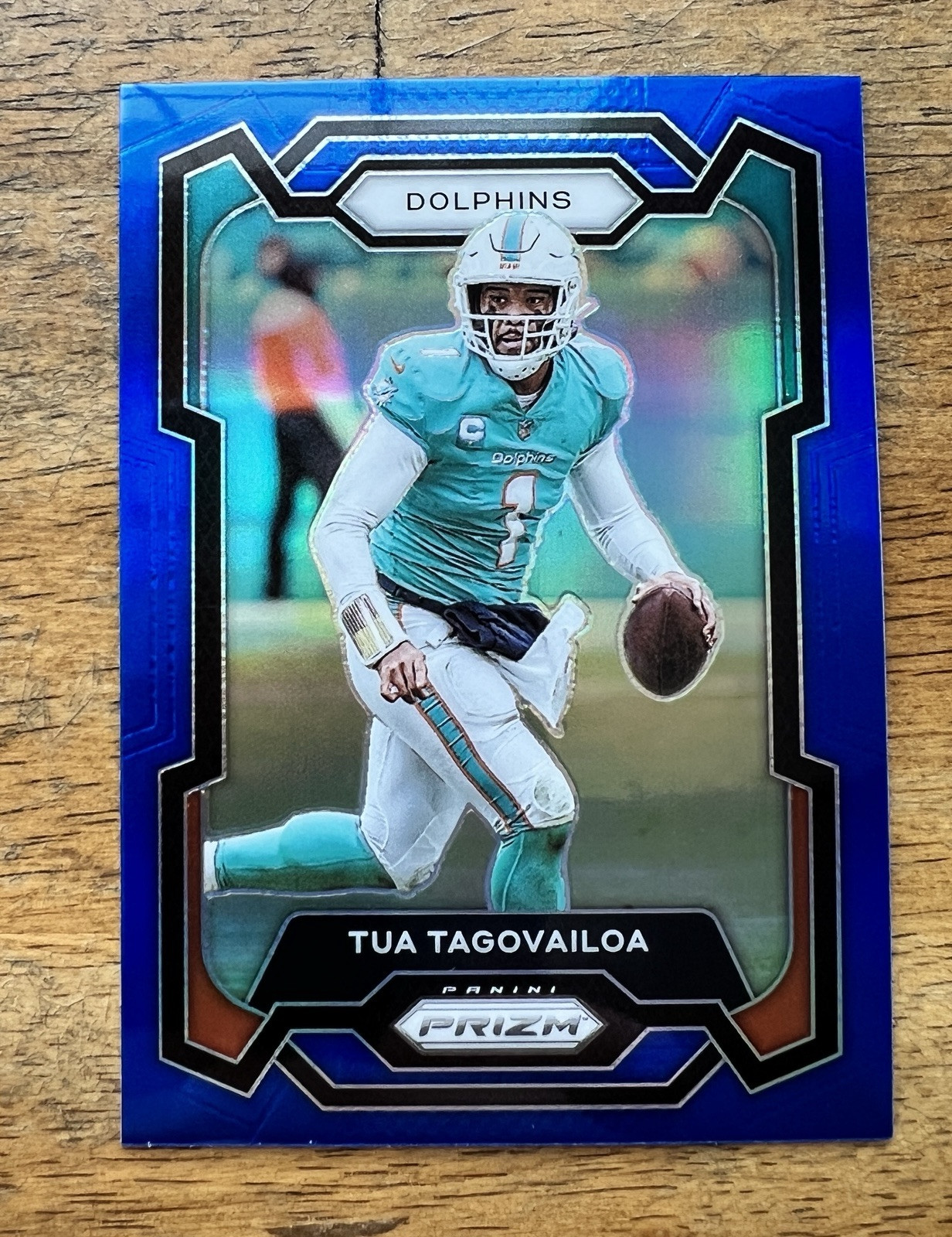 2023 Panini Prizm Tua Tagovailoa Blue Prizm Retail SSP #190 Dolphins