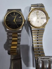 LOT OF 2 SEIKO, CITIZEN QUARTZ FOR REPAIR OR PARTS