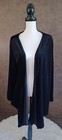 Vintage Saybury Black Smocked Velour Long Sleeve Cardigan Size 1X  — photo 3