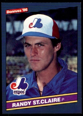 1986 Donruss - #463 Randy St. Claire Montreal Expos Baseball Card