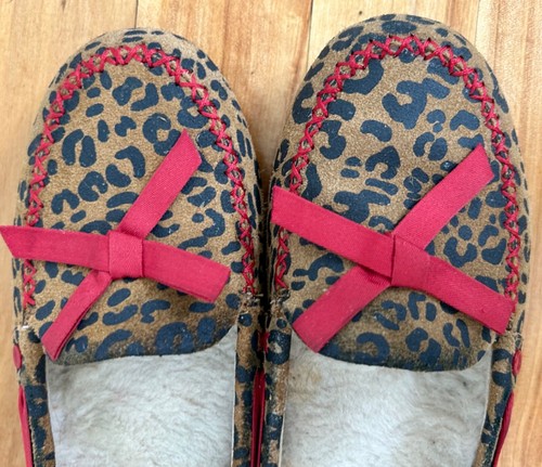 UGG Australia Leopard Loafers 1006201 I Heart UGG Slippers Shoes Moc Women's 7 - Picture 11 of 13