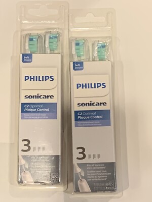 Philips Sonicare HX902365 C2 Optimal Plaque Control  2 Boxes (3 brushes per Box)