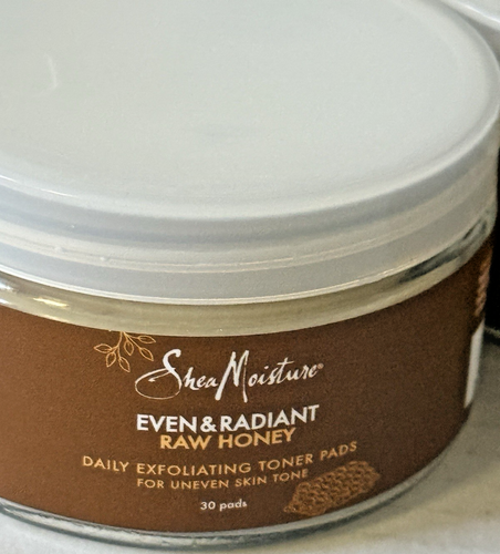 Shea Moisture 3 Pack Even & Radiant Raw Honey Daily Exfoliating Toner Pads 30 Ea - Picture 2 of 5
