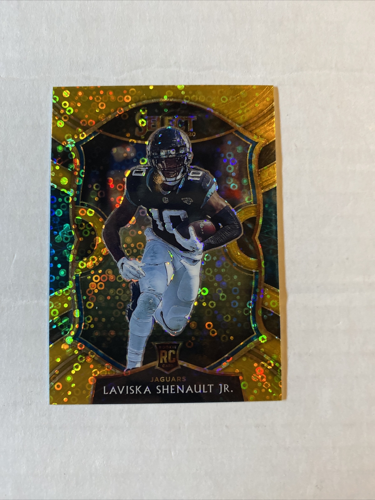 2020 Select Prizm Gold Disco #59 Laviska Shenault Jr. ROOKIE RC #d 2/10 Jaguars