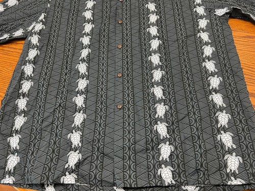 Neu mit Etikett Pacific Legend Herren 2XL Meeresschildkröten hawaiianisch Aloha geknöpft anthrazit - Bild 2 von 9