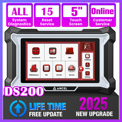 ANCEL DS200 OBD2 Diagnostic Scanner Code Reader Tester Tablet DPF Truck Vehicle