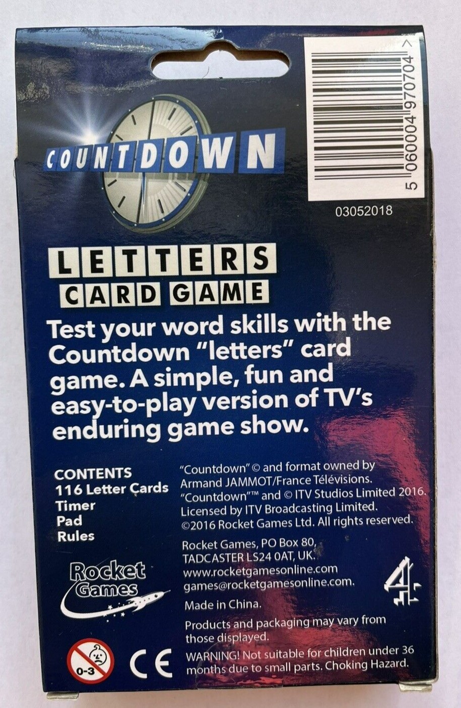 Rocket Games ROC1429 Countdown Letters Card Game for sale online | eBay