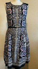 Beautiful Oasis Vintage Women's Fit and Flare Floral Dress - Size 12