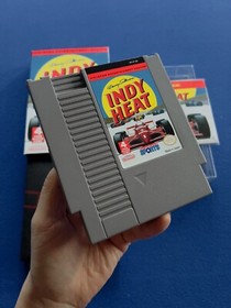 Danny Sullivan's Indy Heat NES Nintendo Box Manuale CIB Completo GIOCO 4 GIOCATORI