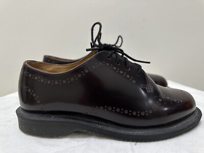 DR. MARTENS DOC Charlotte Cherry Blood Red Leather Oxfords US 5 UK 3 EU 36 Women