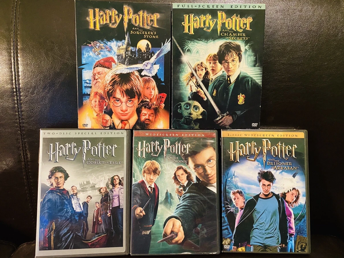 Harry Potter DVD Movie collection - 1 to 5- 3rd movie is brand new.