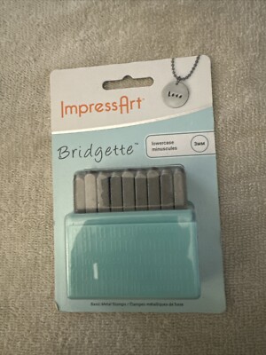 ImpressArt Bridgette Lowercase Minuscules Basic Metal Stamps, 27pc SCE1215-3MM