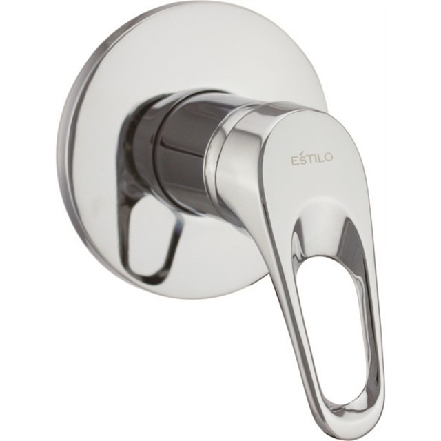 Estilo Serena Brass Shower Mixer 35mm Wall Mount Chrome Finish for sale