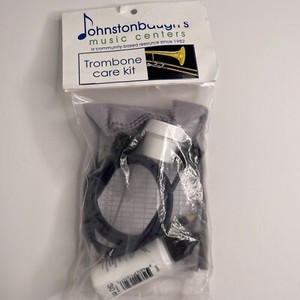Johnstonbaughs Trombone Care Kit Slide-O-Mix Lubricant Cleaning Snake Cloth