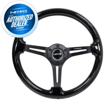 New Nrg Steering Wheel Black Wood Grain Black Spokes 350mm 3 Deep Rst-018bk-bk New Nrg Steering Wheel Black Wood Grain Black Spokes 350mm 3 Deep Rst-018bk-bk