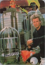 1991 MACGYVER 10 x 7 cm (4" x 2.75") Richard Dean Anderson Portuguese Vintge #11