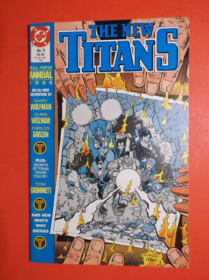 THE NEW TITANS ANNUAL # 5 - VF- 7.5 - 1989