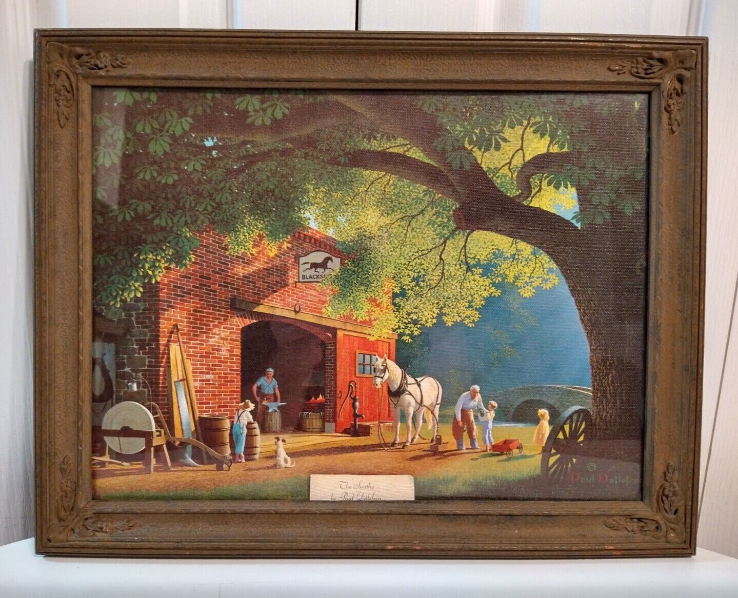 Vintage The Smithy by Paul Detlefsen Framed Print eBay