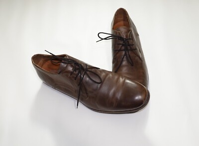 John Varvatos Hand Made In Italy Brown Pebbled Leather Derby Shoes Size 10.5 John Varvatos Hand Made Leather Derby Shoes in Brown Size  main image 3