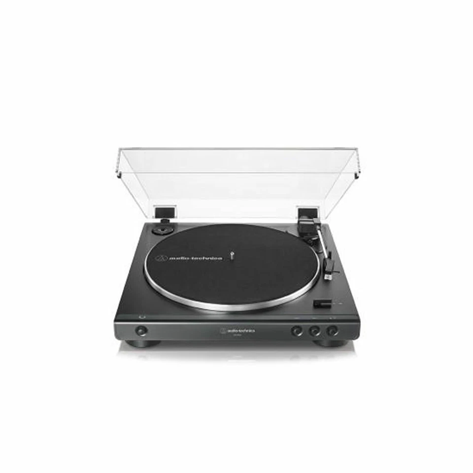audio-technica AT-LP 60X BK Plattenspieler Riemenantrieb Vorverstärker Stereo