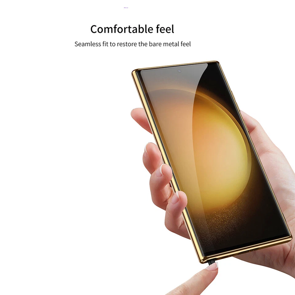 Shockproof Leather Electroplated Phone Case Cover For Samsung Galaxy S24 Ultra - Image 2 of 4