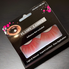 NEW Flashy Lashes Extra Long Red Costume Eyelashes Cosplay