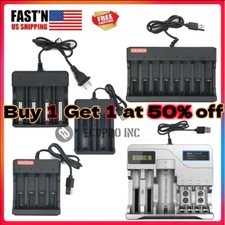 8Slots Universal Battery Charger For AA AAA 9V Ni-MH Rechargeable Batteries US