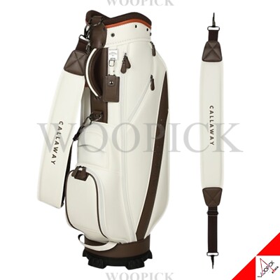 Callaway 2025 CENTENNIAL Golf Caddie Bag 9inch 5Way 8.5lb PU 23x128x37cm - White